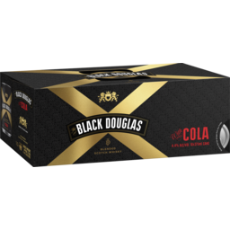 Photo of The Black Douglas Blended Scotch And Cola 4.4% 10 X 375ml Can 10.0x375ml