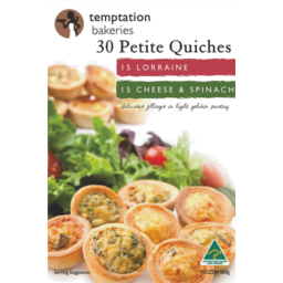 Photo of Temptation Bakeries Assorted Petite Quiches 30 Pack