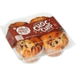 Photo of Happy Muffin Co. Choc Chip Muffins 420gm 4pk