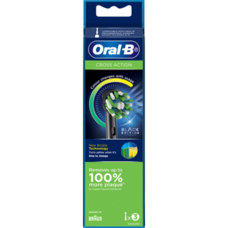 Photo of Oral B Cross Action Black Edition Toothbrush Head Refill 3 Pack