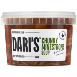 Photo of Dari's Soup Minestrone Chunky 550gm