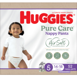 Photo of Huggies Ultimate Nappy Pants For Boys & Girls 14-18kg Size 5 52 Pack