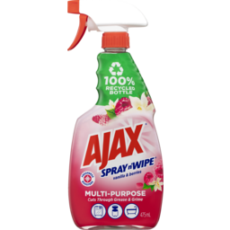 Photo of Ajax Spray N Wipe Divine Blends Vanilla & Berries Limited Edition Trigger Spray 475ml