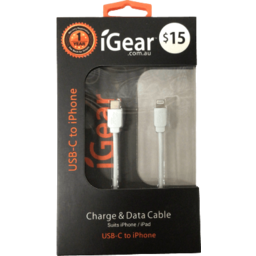 Photo of iGear USB C to 8 Pin White