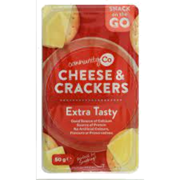 Photo of Community Co Cheese Xtra tasty & Cracker 50gm