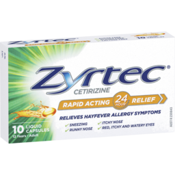 Photo of Zyrtec Rapid Acting Allergy & Hayfever Relief 10.0x