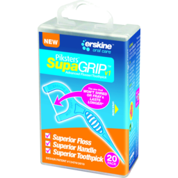 Photo of Piksters Supergrip Advanced Flosser/Toothpick 20 Pack