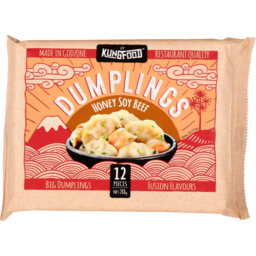 Photo of Kungfood Dumplings Honey Soy Beef 12 Pack