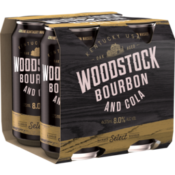 Photo of Woodstock Bourbon & Cola 8% 375ml