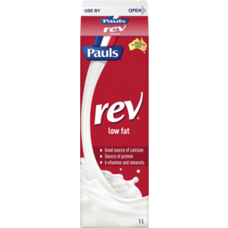 Photo of Pauls Rev Low Fat Milk Vitamin A & D 1l