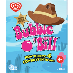Photo of Bubble O Bill Streets Ice Cream Chocolate, Caramel & Strawberry Mp4 404ml