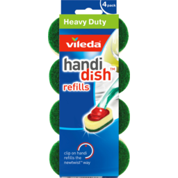 Photo of Vileda Heavy Duty Handi Dish Refills 4 Pack