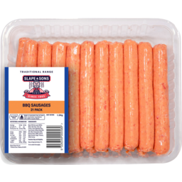 Photo of Slape & Sons Traditional Range BBQ Sausages 21 Pack