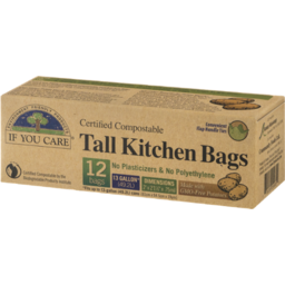 Photo of IF YOU CARE:IYC If You Care Certified Compostable Tall Kitchen Bags 13 Gallon - 12 Ct