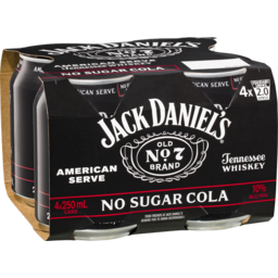 Photo of Jack Daniel's Old No.7 Americans Serve & No Sugar Cola Cans