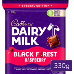 Photo of Cadbury Chocolate Black Forest Raspberry Block 330gm