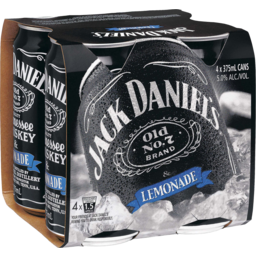 Photo of Jack Daniel's Old No. 7 Tennessee Whiskey & Lemonade 4 Pack