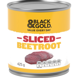 Photo of Black & Gold Sliced Beetroot 425g
