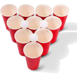 Photo of Party Moments Beer Pong Paper Set balls 12 cups