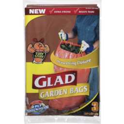 Photo of Glad Garden Bags Drawstring Closure Extra Large 3 Pack