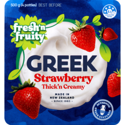 Photo of Fresh'n Fruity Greek Style Strawberry Yoghurt 4 Pack