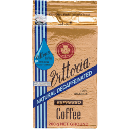 Photo of Vittoria Coffee Espresso Natural Decaffeinated 200g