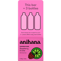 Photo of Anihana Shower Bar Raspberry & Lime 80g