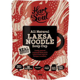 Photo of Hart & Soul All Natural Laksa Noodle Soup Cup 100g
