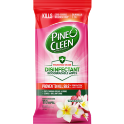 Photo of Pine O Cleen Tropical Blossom Disinfectant Biodegradable Wipes 110 Pack