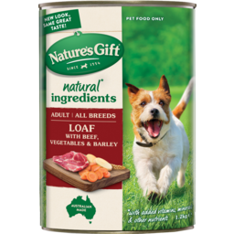 Photo of Natures Gift Loaf With Beef Vegetables & Barley Dog Food