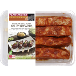 Photo of Plantagenet Free Range Pork Korean BBQ Belly Skewers 375g