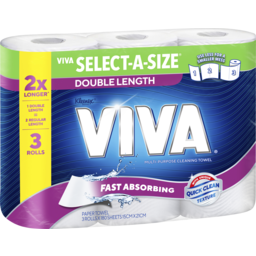 Photo of Viva Select-A-Size Double Length Paper Towel 3 Pack