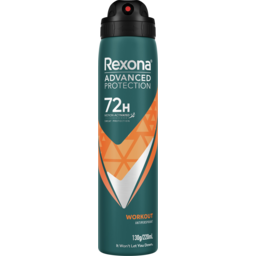 Photo of Rexona Men Advanced Protection Workout Motion Activated Sweat Protection Aerosol