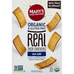 Photo of Marys Gone Real Thin Crackers Sea Salt 141gm