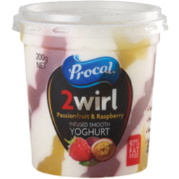 Photo of Procal 2wirl Passionfruit & Raspberry Yoghurt 140g