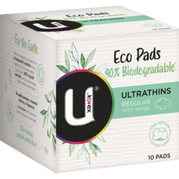 Photo of U By Kotex Eco Ultrathin Pads Regular With Wings 10 Pack 