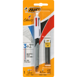 Photo of Bic 4 Colour Ballpoint Pen with Mechanical Pencil HB