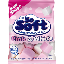 Photo of So Soft Marshmallow Co Pink & White Marshmallows