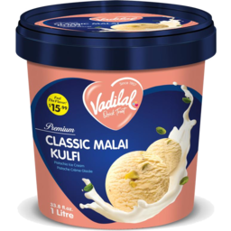 Photo of Vadilal Ice Cream - Classic Malai kulfi 1ltr