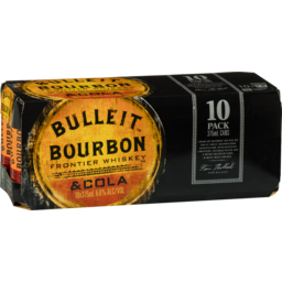 Photo of Bulleit Bourbon & Cola 6% Can 10 Pack