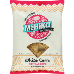 Photo of Mehiko White Corn Tortilla Chips With Sea Salt & Lime 150g