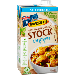 Photo of Massel Organic Liquid Stock Salt Reduced Chicken Style 1l