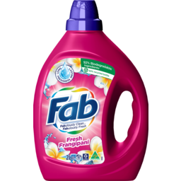 Photo of Fab Fresh Frangipani, Liquid Laundry Washing Detergent, 2 Litres 2l