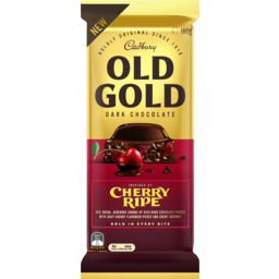 Photo of Cadbury Old Gold Dark Chocolate Cherry Ripe