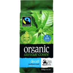 Photo of Fairtrade Decaf Bean Ground & Drunk Organic Coffee