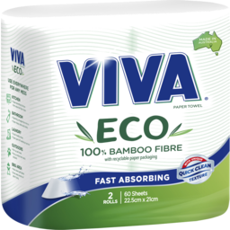 Photo of Viva Eco Bamboo Fibre Paper Towel 2 Pack 