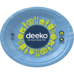 Photo of Deeko Plate Disposable Paper Plate Oval