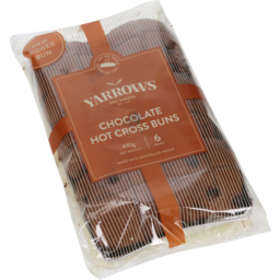 Photo of Yarrows Chocolate 6 Pack Hot Cross Buns 430g