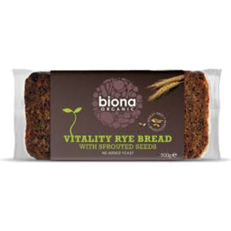 Photo of Biona Bread Rye Vitality Sprouted Seed 500g