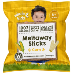 Photo of Whole Kids Organic Meltaway Sticks Corn 6+months 10g